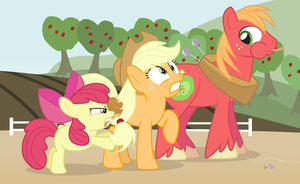 Big Macintosh And Apple Bloom Porn - 10564 - safe, artist:dm29, apple bloom (mlp), applejack (mlp), big macintosh  (mlp), earth pony, equine, fictional species, mammal, pony, feral,  friendship is magic, hasbro, my little pony, bow, clothes, farm, female,  fence,