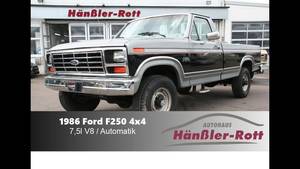 Classic Pick Up Porn - 1986 Ford F250 Allrad 4x4 bullnose â˜† Pick Up Truck â˜† 7,5l V8 â˜† Classic Car  Porn â˜† for Sale