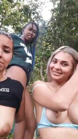 girls outside naked on webcam - Teen Girls Playing On Their Webcam Outdoors part 2 - ThisVid.com