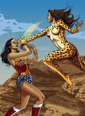 Deviantart Wonder Woman Lynda Carter Porn - Lynda Carter as Wonder Woman vs Cheetah