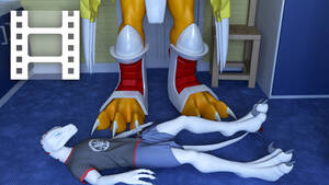 Feet Trampled Dinosaurs Porn - College 'Mons (Animation) by Diablo_the_Rex -- Fur Affinity [dot] net