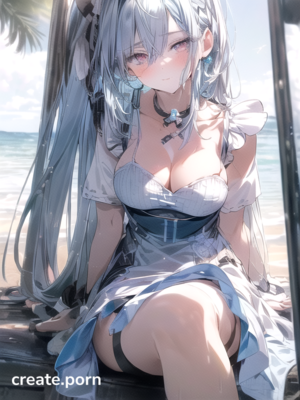 french maid anal animated - Medium Ass, black and white french maid dress, Blue Eyes Hentai AI Porn