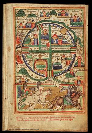 Medieval Art Ancient Porn - AÃ±o Knights Templar: Ancient Maps of Jerusalem ~ Crusader Map.  Psalter-fragment (The Hague, KB, 76 F Courtesy of the Medieval Illuminated  Manuscripts ...