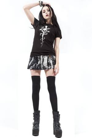 Mini Skirt Porn - Porn Splatter Mini Skirt-Dresses-Lip Service