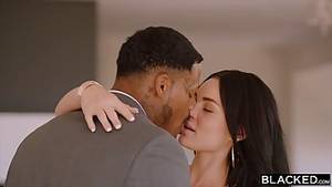 black teens make out - Voluptuus brunette is about to make love with a handsome, bl.