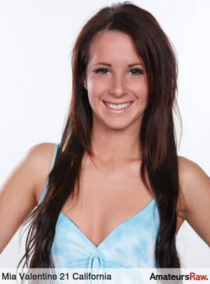 mia valentine - Sexy new porn star Mia Valentine is about to have sex on camera