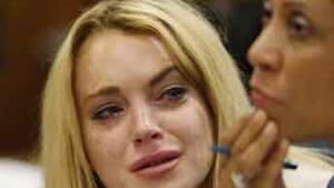 lindsay lohan upskirt cannes - The mascara runs after Lohan gets slapped with time in jail