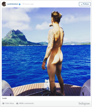 Justin Bieber Booty Porn - It Finally Happened: Justin Bieber's Booty Is On Instagram