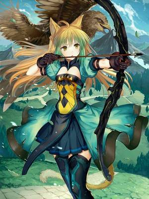 Green Hair Anime Girl Porn - Anime picture with fate (series) fate/grand order fate/apocrypha archer of  red abusoru long hair single tall image open mouth blonde hair green eyes  green ...