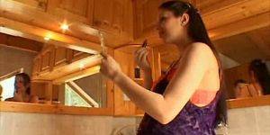 big pregnant anal - Veronique Pregnant Anal Big Tits