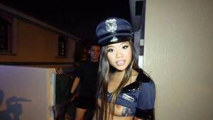 big boob asian police - Petite Asian in Police uniform gets fucked On Halloween Party