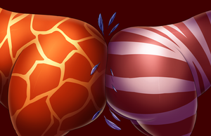 Lion King Furry Porn Snadwich - 98769 - suggestive, artist:shenzel, zazu (the lion king), bird, equine,  giraffe, hornbill, mammal, zebra, feral, disney, the lion king, ambiguous  gender, between butts, big butt, booty sandwich, butt, butt bump, butt  crush,