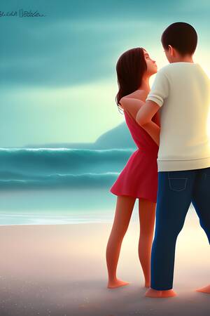 fat nude beach couples - Boy proposing beautiful girl, beach, beautiful rainy weather, 8k, realistic  | Wallpapers.ai