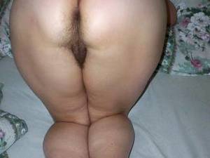 ass up hairy pussy - Granny Marie, a friend,with her ass up showing some hairy pussy
