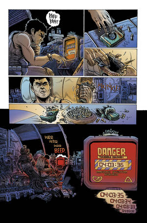 Alien Comic Strip - Page from ALIENS: DEAD ORBIT