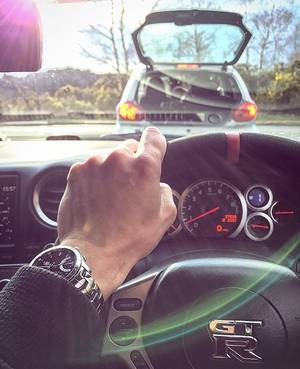 Flare Porn - Warning: LENS FLARE PORN! Lining up for some GT-R tracking. @GWhizzl  driving the Aygo, @EthanSmale hanging out of its arse. So a normal Saturday  for him ...