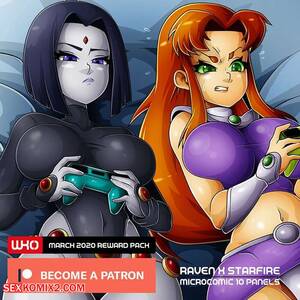 Anime Lesbian Porn Starfire - âœ…ï¸ Porn comic Raven X Starfire. Witchking00 Sex comic hot busty beauties |  Porn comics in English for adults only | sexkomix2.com