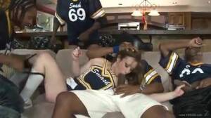 hot cheerleader fuck - Football players fuck a hot cheerleader - Porn300.com