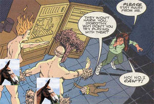 Ancient God Porn Comets - Yes, it appears that two naked fat ghosts, one with a house plant tied to  his face, want to \