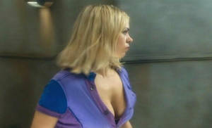 Daleks Dr Who Billie Piper Naked Sex - Billie Piper straightens her top. This image is too shocking and should be  banned
