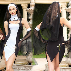 Black Nun Porn - JiaHuiGe New Porn Women Lingerie Sexy Hot Erotic Mesh Black Nun Cosplay  Sexy Hollow Out Underwear Erotic lingerie Porno Costumes-in Babydolls &  Chemises ...