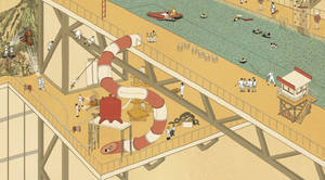 Amusement Porn - As envisioned by Hong, the Risk Theme Park would stand in the middle of the  South Korean city of Daegu, above an existing fire station, police station,  ...