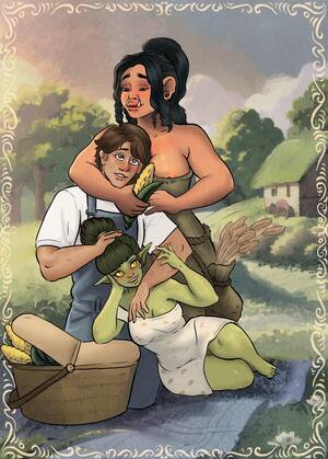 Human Ogre Porn - A goblin, human, and ogre all live on a farm [OC] : r/dnd_nsfw