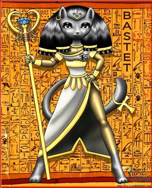 Bast Egyptian Goddess Sexy Porn - This image of Bastet the cat goddess was found on an ancient Egyptian tomb.