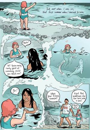 Hot Lesbian Comics - And sadly, those were about all the lesbian mermaid comics I could find!  But I couldn't resist adding in a few lesbian selkie comics.