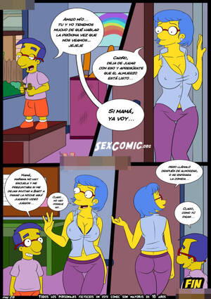 Bart Mrs. Crabapple Porn - Los Simpsons xxx Edna Krabappel Follando con Bart Comic Porno