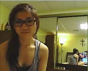 Filipina Wearing Glasses Porn - Nerdy amateur Asian teen masturbates using a dildo on webcam. Her shaved  pussy looks fresh and tight. Watch this cute Pinay teen with glasses get  naked and ...