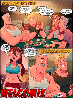 comics gang bang - The Naughty Home â€“ Gang Bang on the Poker Table: With nothing left to lose,  Mr. Fuker does something crazy