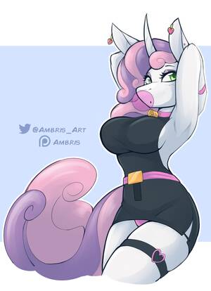 Mlp Sweetie Belle Porn - 207071 - suggestive, artist:ambris, sweetie belle (mlp), equine, fictional  species, mammal, pony, unicorn, anthro, unguligrade anthro, friendship is  magic, hasbro, my little pony, 2022, border, breasts, bubblegum, clothes,  female, food, gum, hooves,