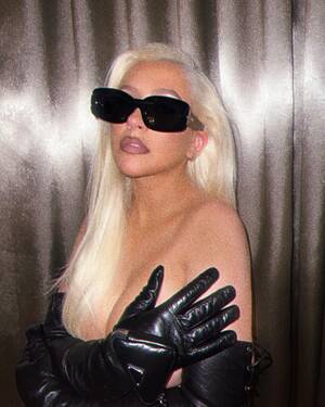 latex christina aguilera porn - Christina Aguilera poses NAKED except for leather gloves in sexy photos as  she celebrates her 41st birthday | The Sun