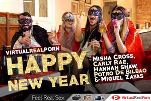 new years eve porn - Celebrate a VR Porn New Year's Eve with Misha Cross, Carly Jae & Hannah  Shaw! - VirtualRealPorn.com