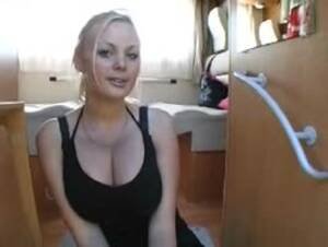 Amateur German Blonde - Busty amateur german blonde talking (homemade)