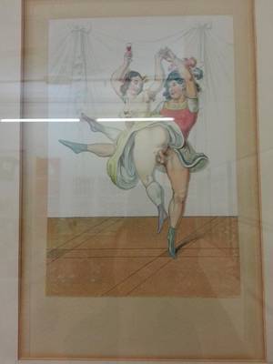 French 18th Century Porn - I was struck by this drawing of two lovers engaged in acrobatic sex - one  for ballet lovers everywhere. I like the way the woman is being lifted off  the ...