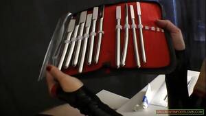 Femdom Sounding Mistress - FemDom sounds cruelly her bound slave with new Sounding Rods - XVIDEOS.COM