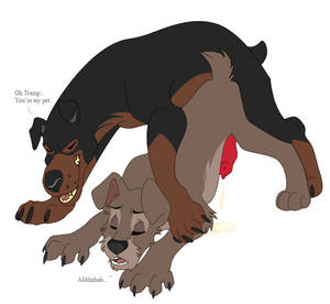 Lady And The Tramp Porn - e621 all_fours anal anal_penetration applespaws buster_(lady_and_the_tramp)  canine cum cum_while_penetrated disney doberman dog doggystyle