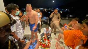 ladyboy nude beach - Brits' sex party with trans women turns into 'World War 3' brawl leaving  blood everywhere - Daily Star