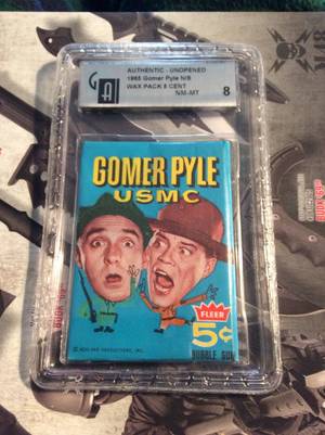 Gomer Pyle Fake Porn - 1965 fleer Gomer Pyle wax pack