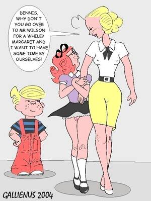 cartoon porn margaret - Dennis The Menace - [Gallienus] - Alice and Margaret fuck