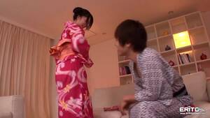 Japanese Kimono Girls Porn - Cute Japanese teen Nanami fucked and facialed wearing kimono - ZB Porn