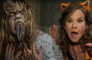 Linda Blair Porn - Watch Linda Blair Walk Through 'The Exorcist' Maze at Halloween Horror  Nights - Bloody Disgusting
