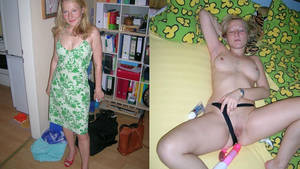 homemade amateur housewife dressed undressed - 
