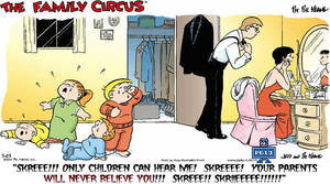 Family Circus Comics Sex - The poor little robot finally did its duty, though; outputting the only  possible caption for this impossibly fucked cartoon.