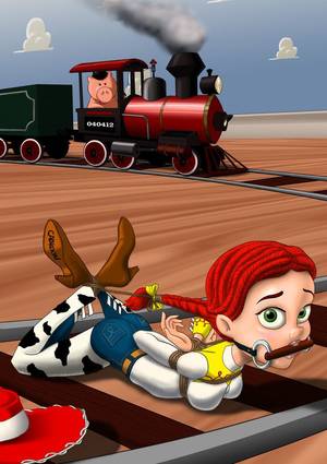 animated bondage cartoons - Hogtied Jessie by cabroon