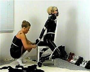 bondage fetish latex outfit - Watch Latex chair bondage - Latex, Fetish, Bondage Porn - SpankBang