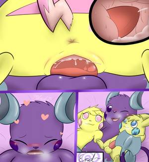 Female Pokemon Porn Big Dick - e621 2015 <3 balls blush comic erection female fur hi_res male male/female  mammal