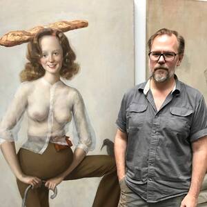 John Currin Porn Paintings - John Currin Talks X-Ray Vision and X-Rated Art (and Sits for a Photo B | GQ